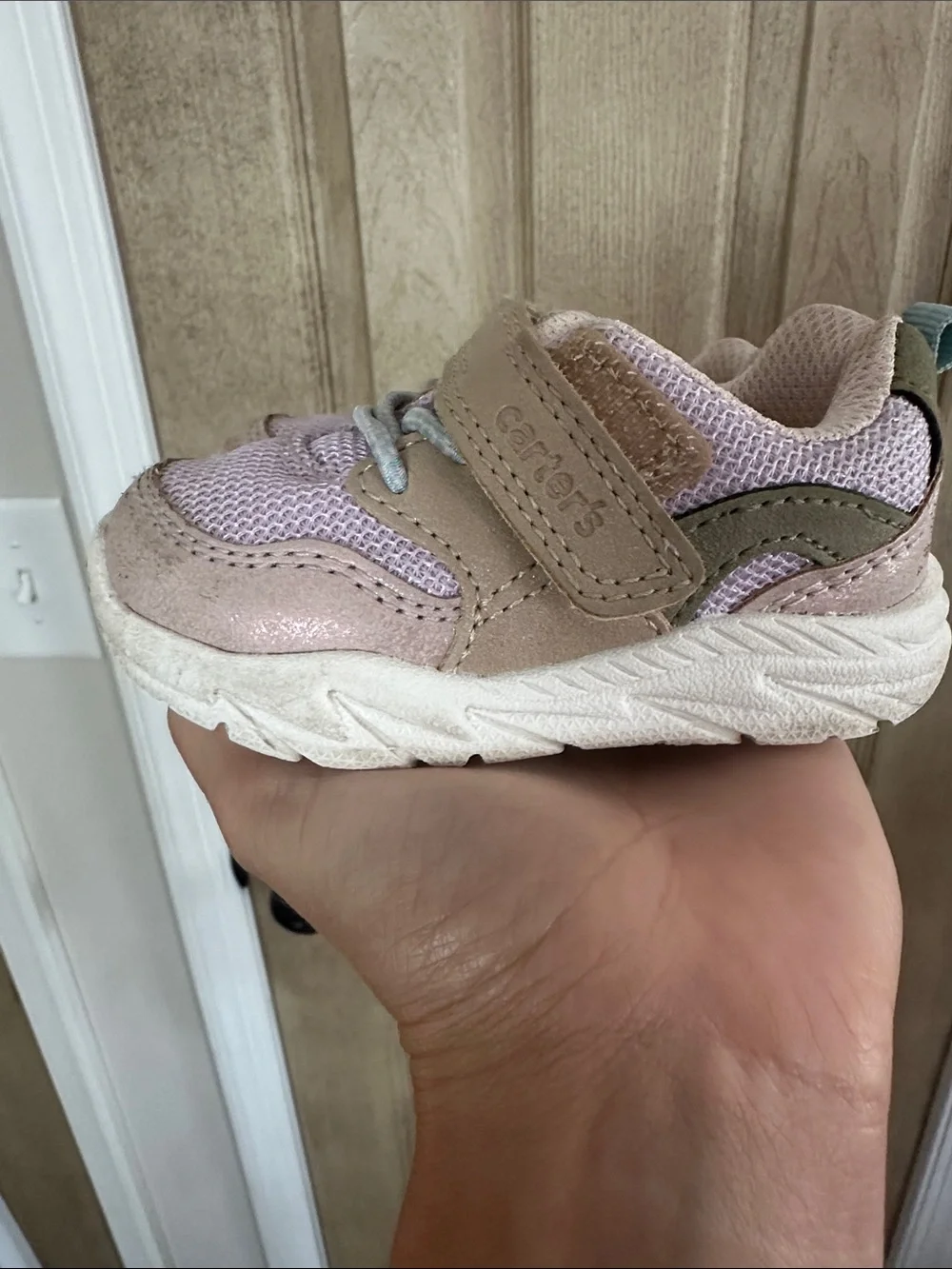 Carter's Lilac and Olive Toddler Sneakers